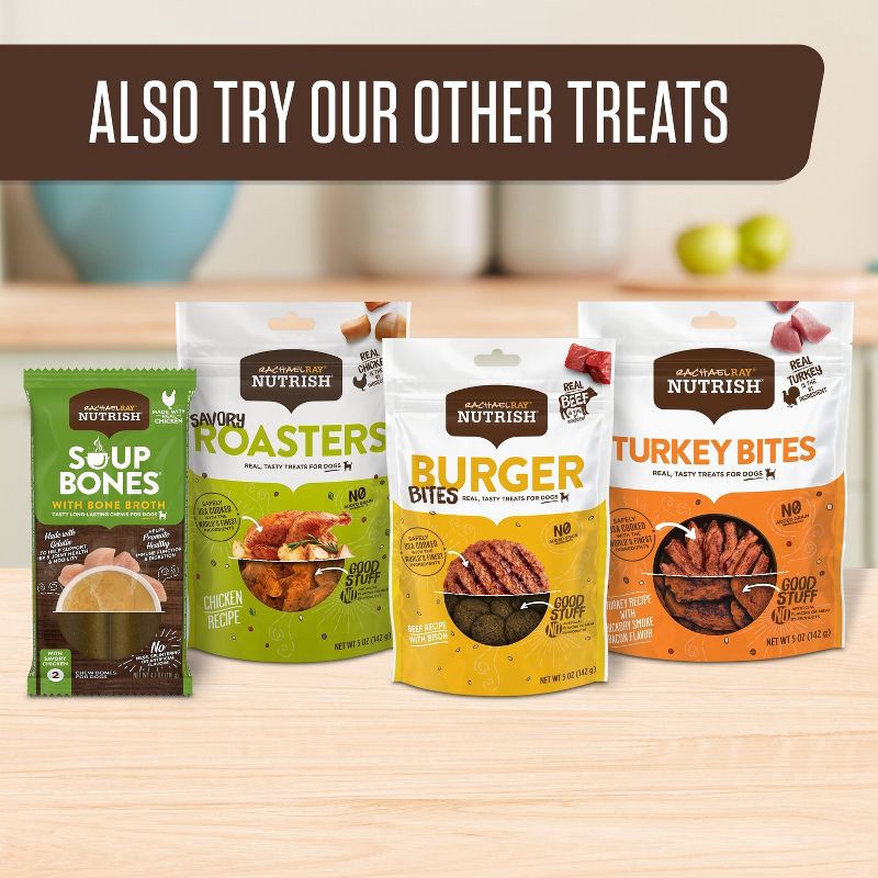 slide 5 of 5, Nutrish Soup Bones Real Turkey & Rice Chewy Dog Treats - 23.1oz/11ct, 23.1 oz, 11 ct