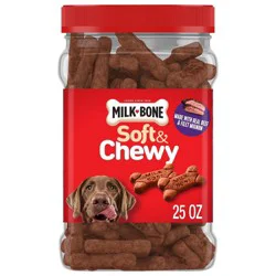 Milk-Bone Beef Soft & Chewy Filet Mignon Canister Dog Treats - 25oz