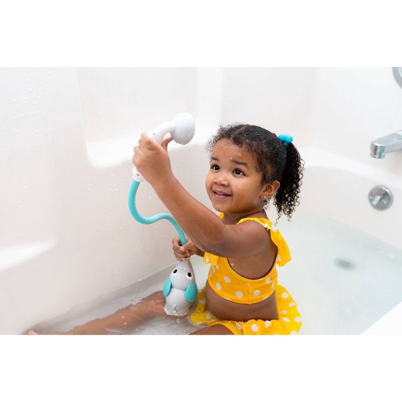 slide 7 of 11, Yookidoo Elephant Baby Shower Bath Toy - Blue/Green, 1 ct