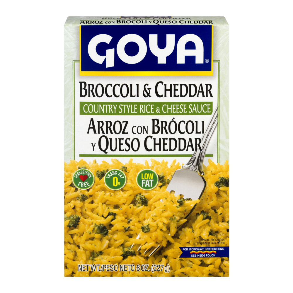 slide 1 of 1, Goya Broc/Chs Rice, 8 oz