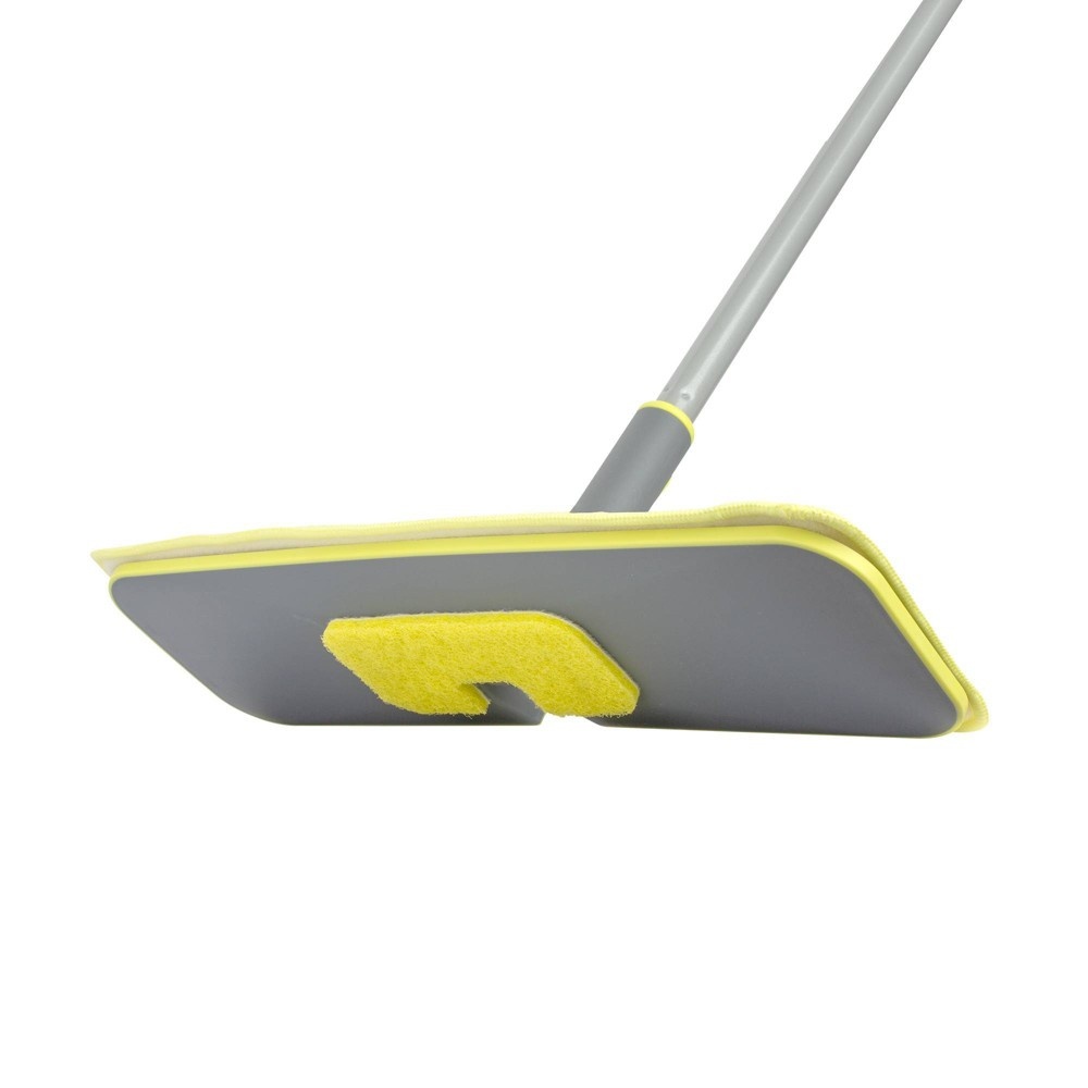 slide 6 of 8, Casabella Wayclean Large Microfiber Floor Duster with Scrubber, 1 ct