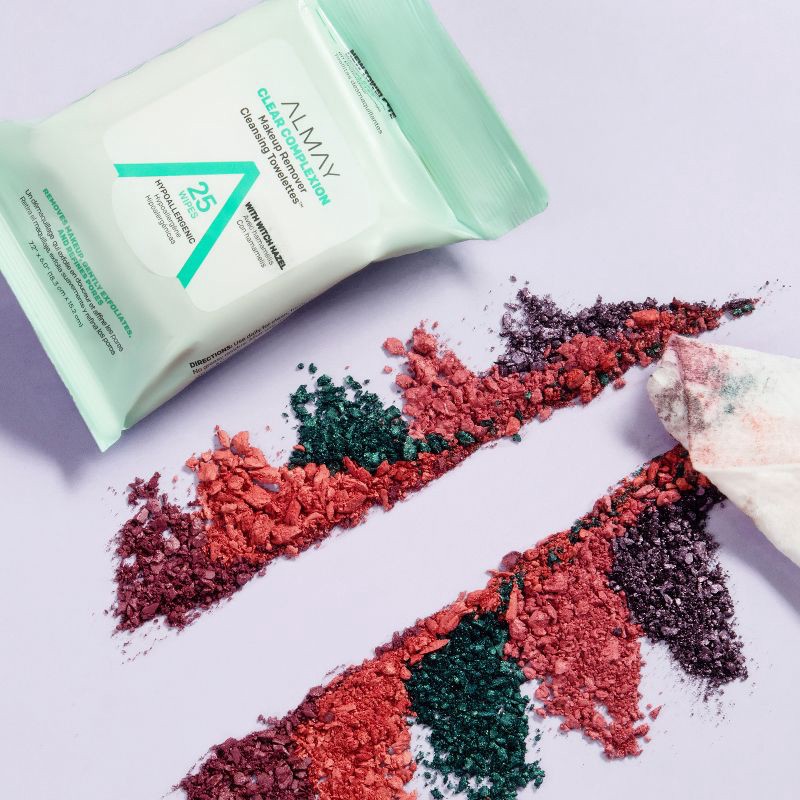 slide 2 of 5, Almay Clear Complexion Makeup Remover Cleansing Towelettes - 25ct, 25 ct