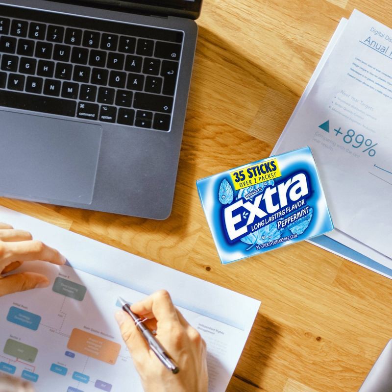 slide 7 of 9, EXTRA Sugar-Free Peppermint Gum - 35ct, 35 ct