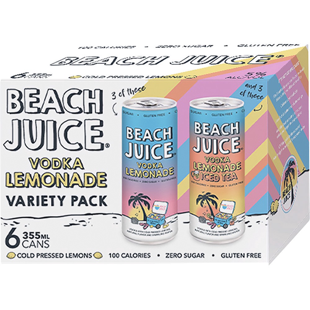 slide 1 of 1, Beach Juice Variety Pack, 6 ct; 12 oz