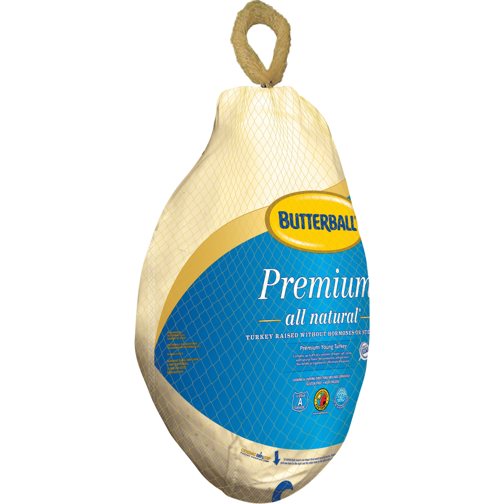 slide 5 of 8, Butterball All Natural Premium Young Turkey (24-26 Lb), per lb