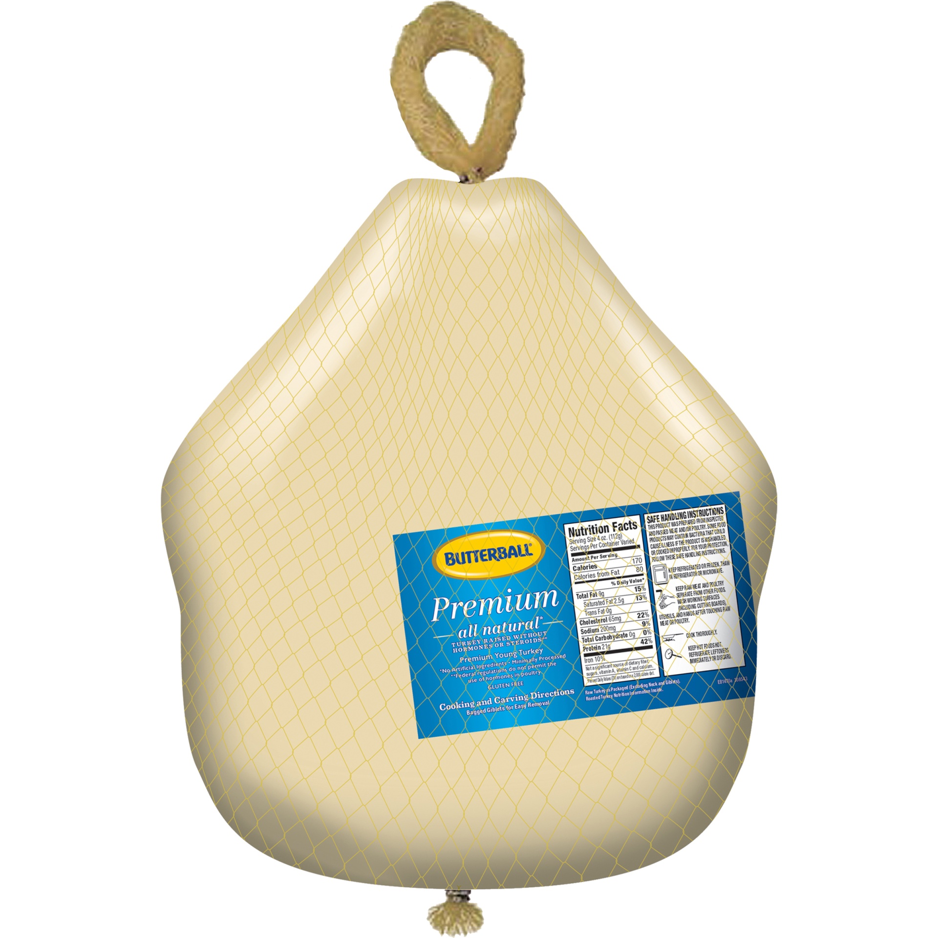 slide 4 of 8, Butterball All Natural Premium Young Turkey (24-26 Lb), per lb