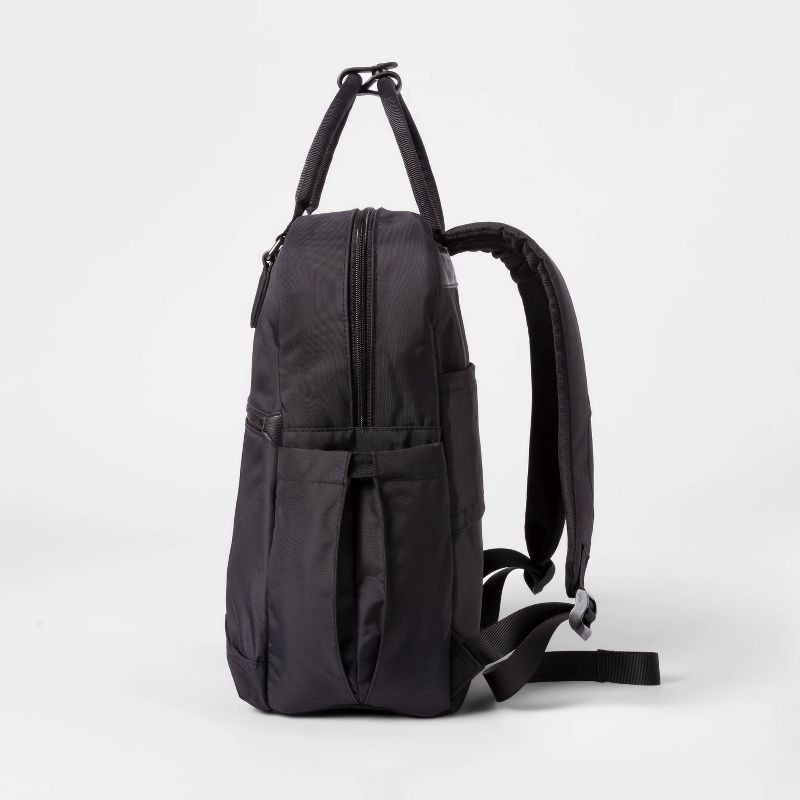 slide 3 of 7, Signature 16" Commuter Backpack Black - Open Story™, 1 ct