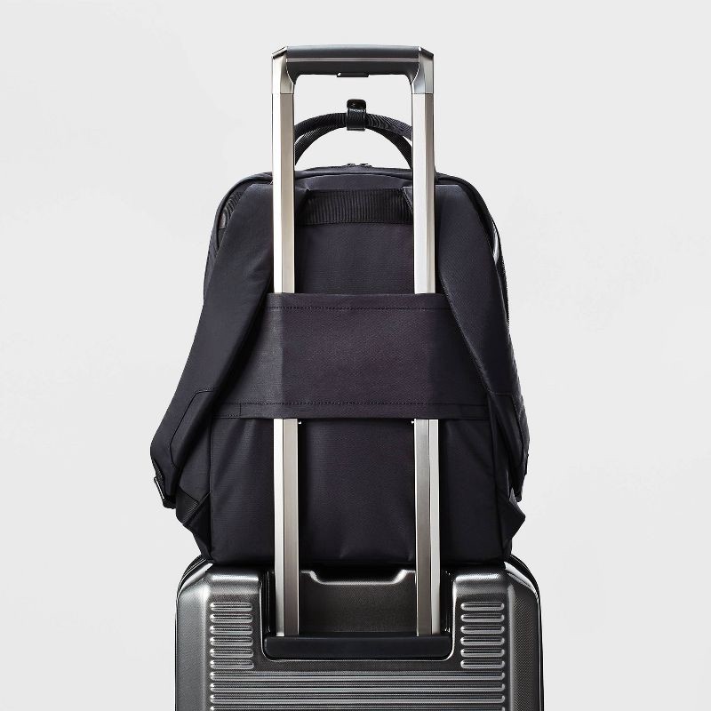 slide 5 of 7, Signature 16" Commuter Backpack Black - Open Story™, 1 ct