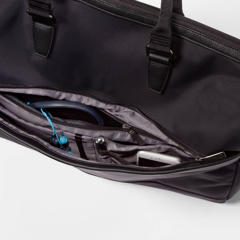 slide 6 of 9, Signature Weekender Bag Black - Open Story™, 1 ct