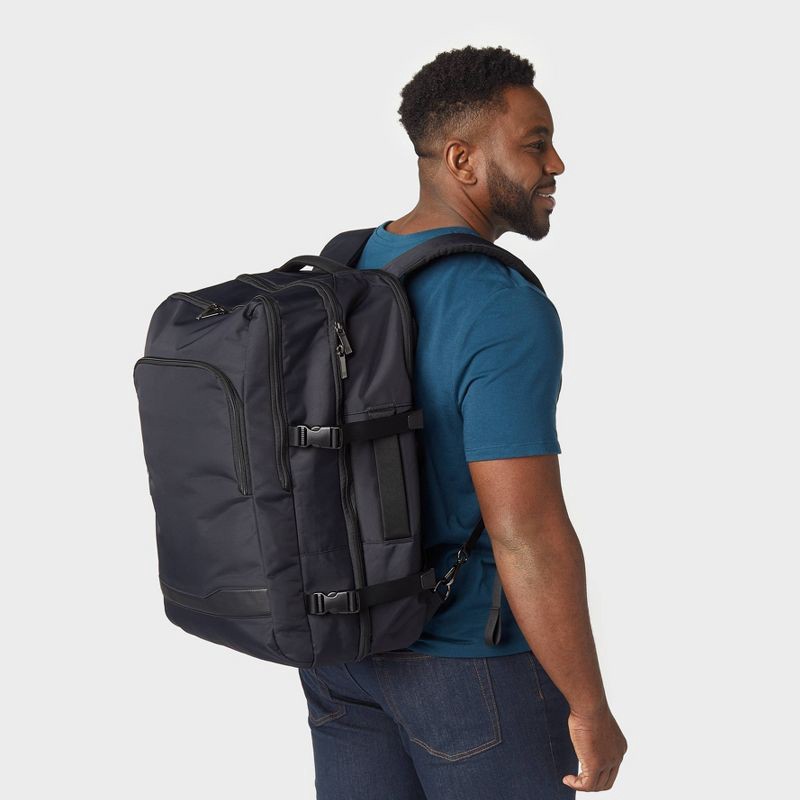 slide 2 of 11, Signature Traveler Backpack Black - Open Story™, 1 ct