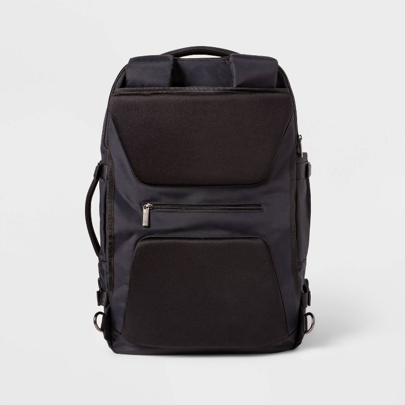 slide 5 of 11, Signature Traveler Backpack Black - Open Story™, 1 ct