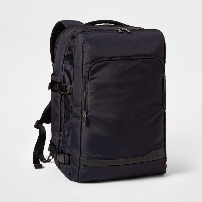 slide 1 of 11, Signature Traveler Backpack Black - Open Story™, 1 ct