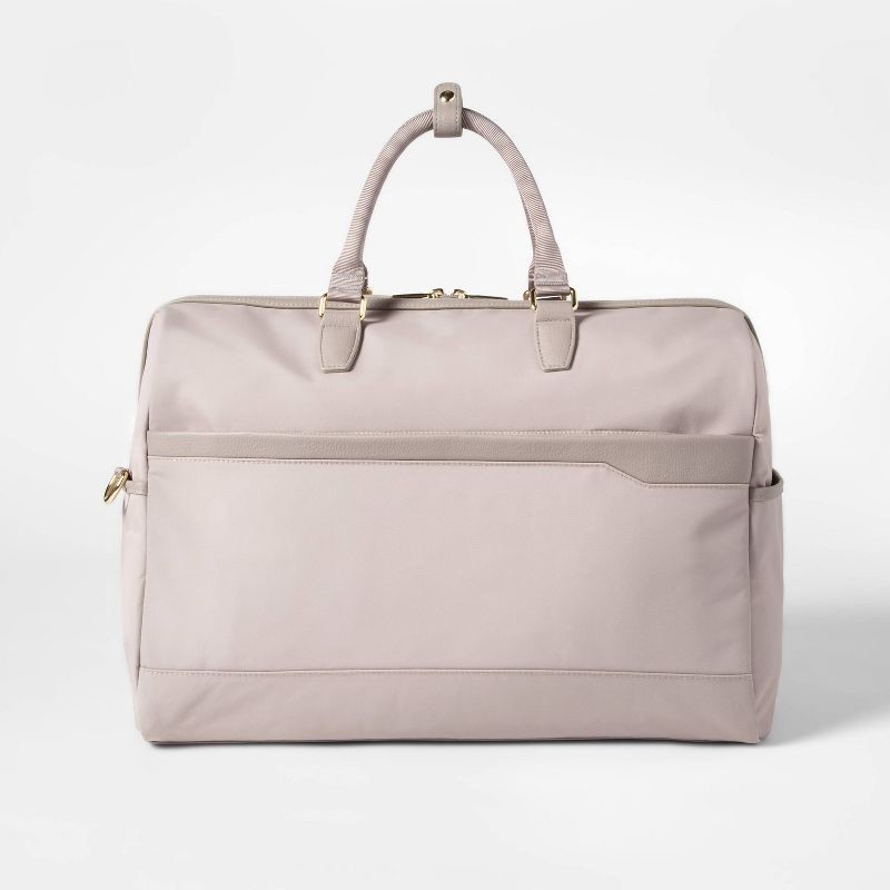 slide 5 of 9, Signature Weekender Bag Taupe - Open Story™, 1 ct