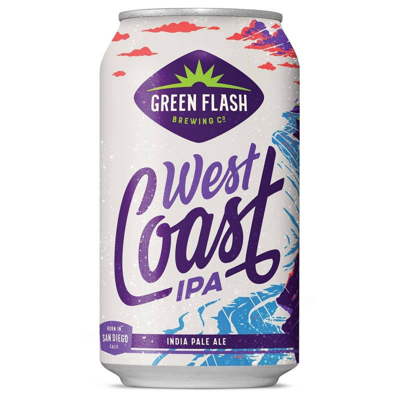 slide 2 of 4, Green Flash West Coast IPA Beer - 6pk/12 fl oz Cans, 6 ct; 12 fl oz