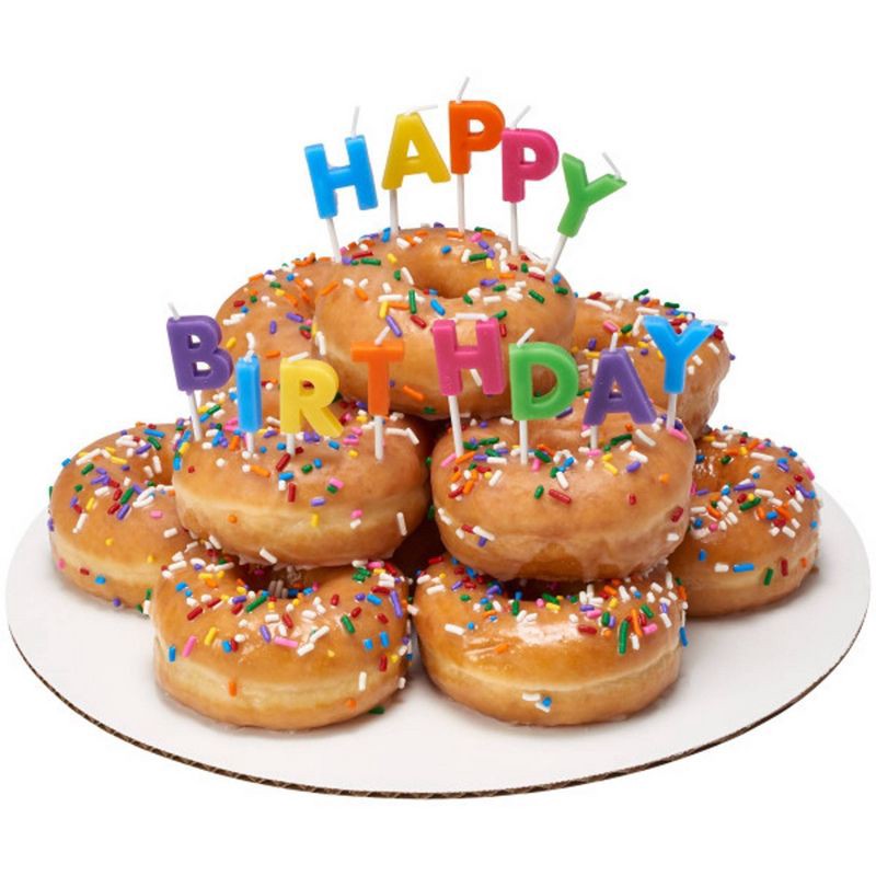 slide 4 of 5, Bakery Crafts Happy Birthday Letters 1" Candles - 13ct, 13 ct