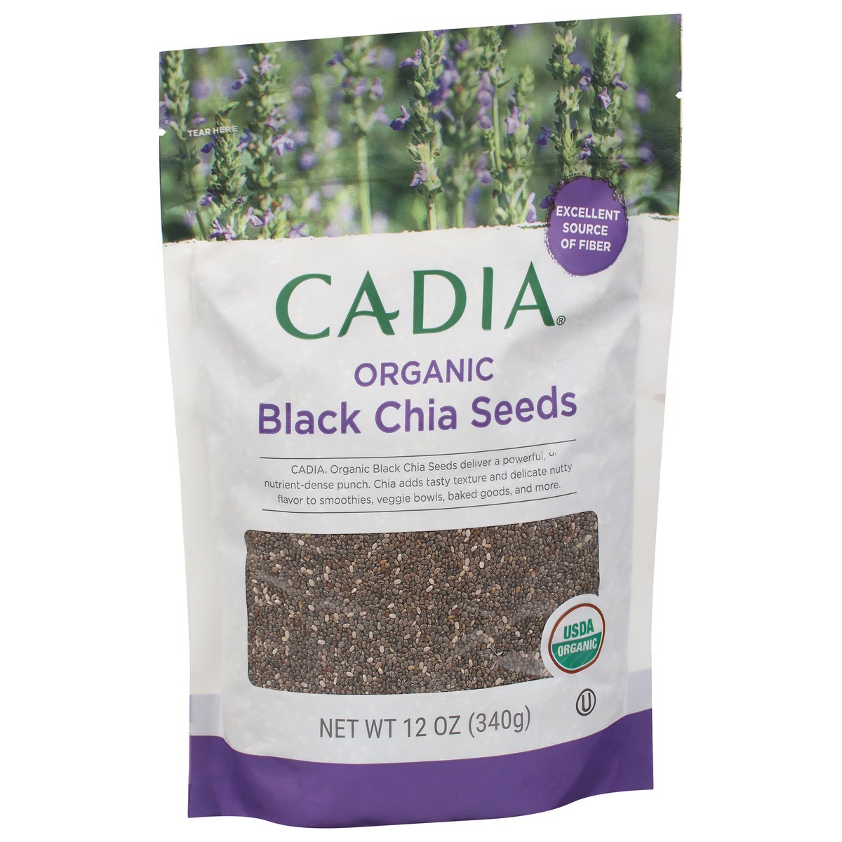 slide 2 of 9, Cadia Organic Black Chia Seeds 12 oz, 12 oz