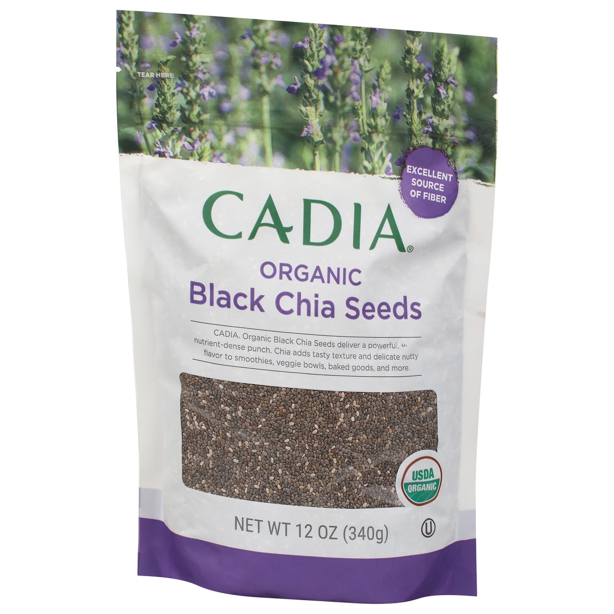 slide 3 of 9, Cadia Organic Black Chia Seeds 12 oz, 12 oz