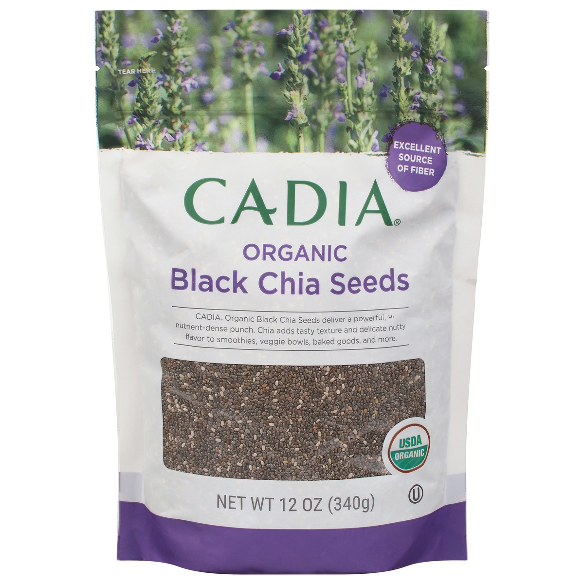 slide 1 of 9, Cadia Organic Black Chia Seeds 12 oz, 12 oz
