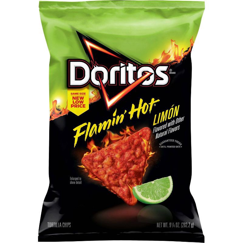 slide 1 of 5, Doritos Flamin Hot Limon Tortilla Chips - 9.25oz, 9.25 oz