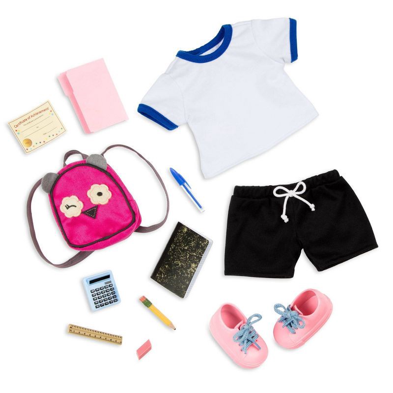 slide 6 of 8, Our Generation Hally with Storybook & Accessories 18" Posable School Doll, 1 ct