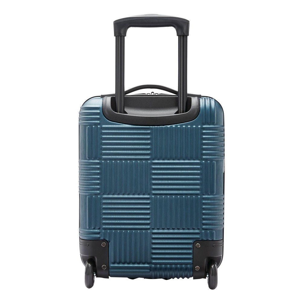 slide 3 of 10, American Tourister Underseat Hardside Carry On Suitcase - Deep Teal Checkered, 1 ct