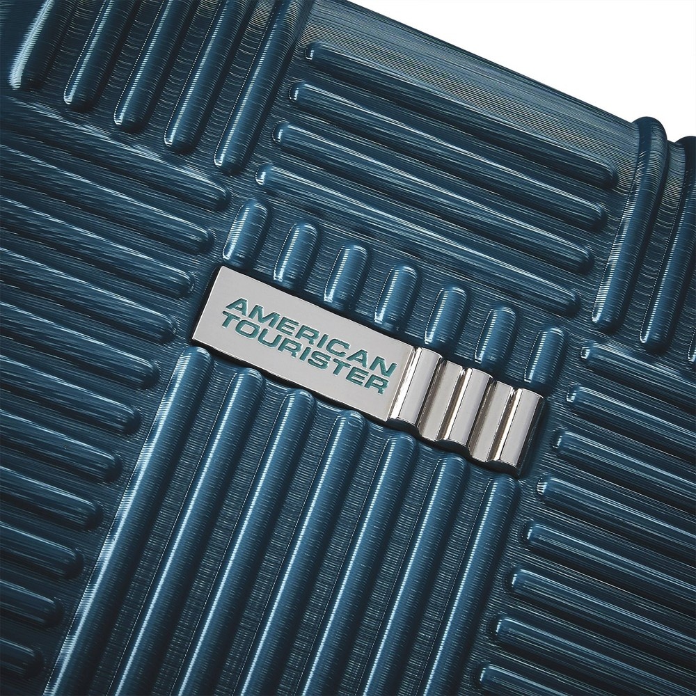 slide 7 of 10, American Tourister Underseat Hardside Carry On Suitcase - Deep Teal Checkered, 1 ct