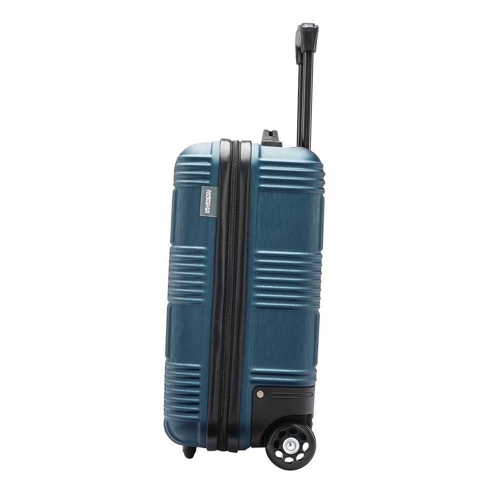 slide 8 of 10, American Tourister Underseat Hardside Carry On Suitcase - Deep Teal Checkered, 1 ct