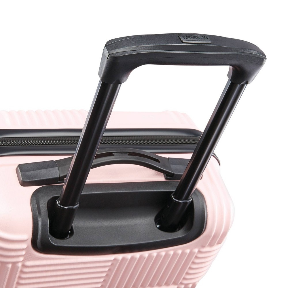 slide 4 of 10, American Tourister Underseat Hardside Carry On Suitcase - Pink Checkered, 1 ct