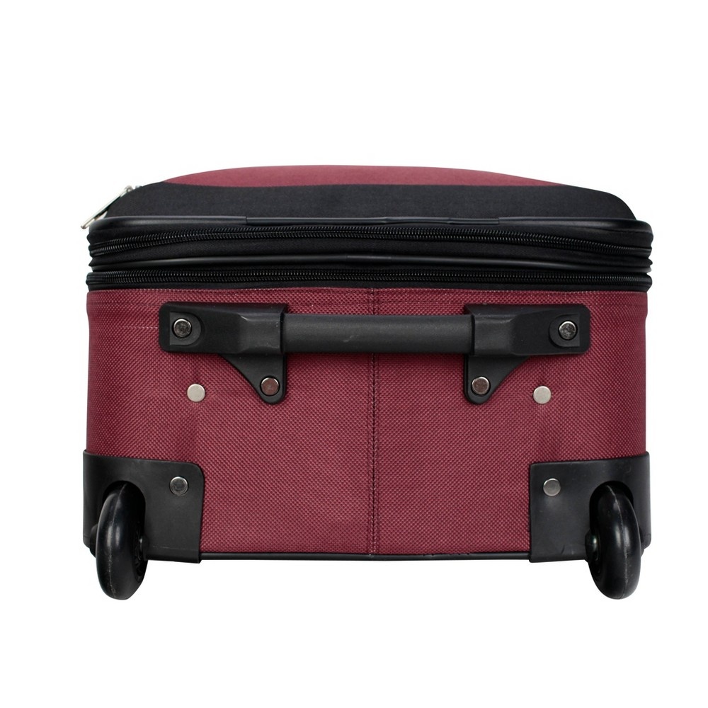 slide 6 of 12, Skyline Luggage Set - Solid Burgundy, 3 ct