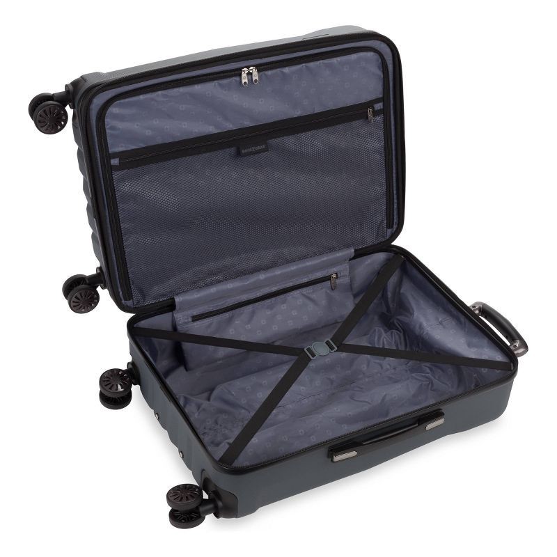 slide 2 of 12, SWISSGEAR Cascade Hardside Medium Checked Suitcase - Dark Gray, 1 ct