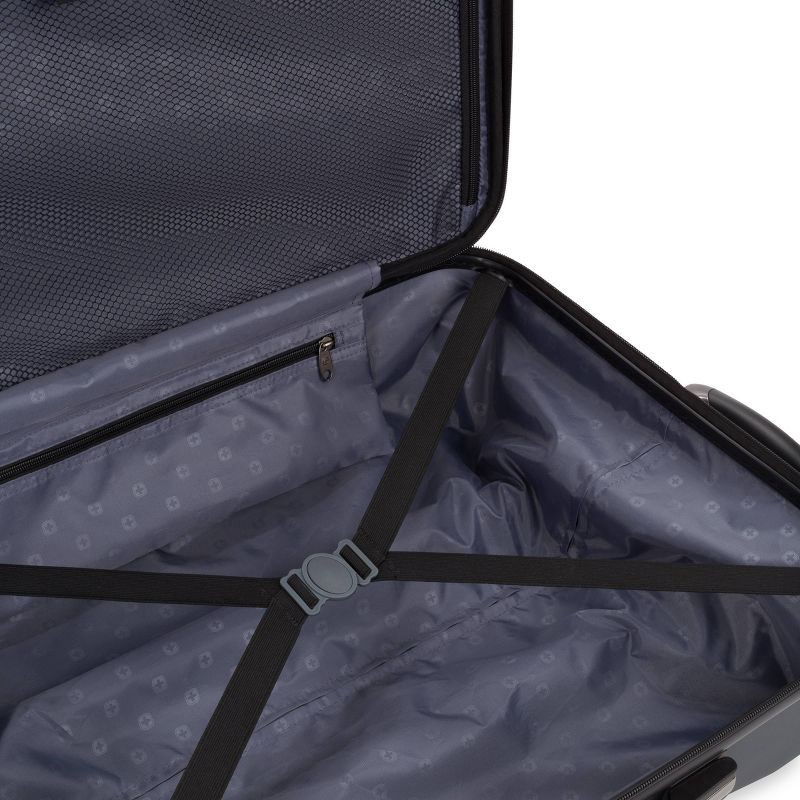 slide 3 of 12, SWISSGEAR Cascade Hardside Medium Checked Suitcase - Dark Gray, 1 ct