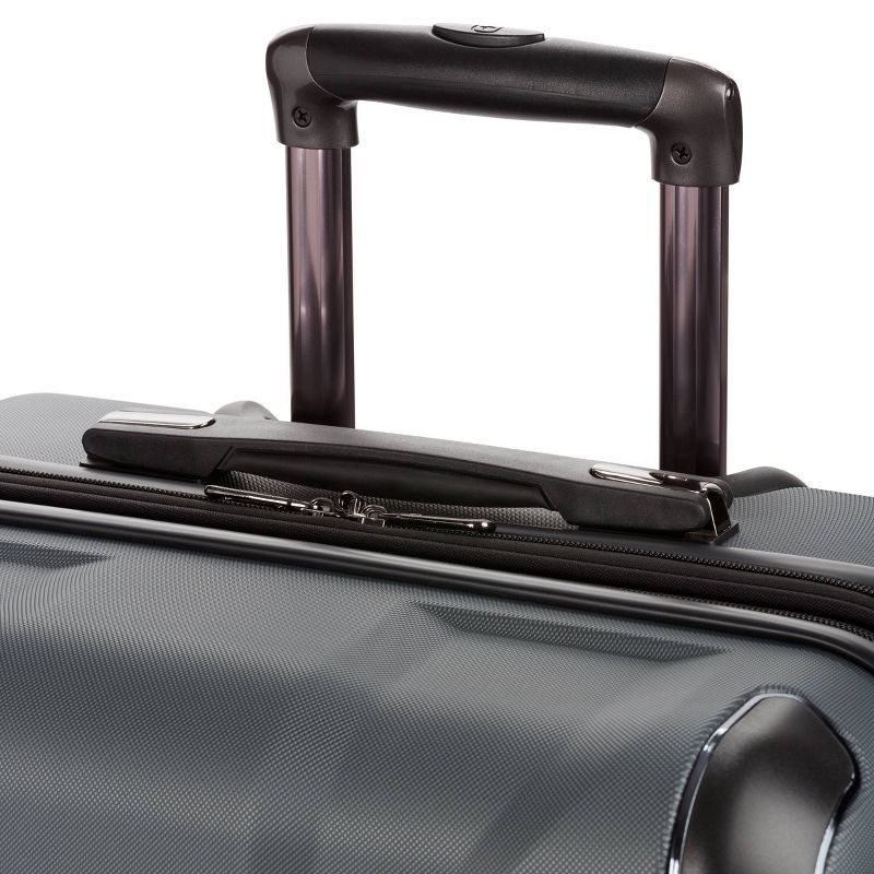 slide 4 of 12, SWISSGEAR Cascade Hardside Medium Checked Suitcase - Dark Gray, 1 ct