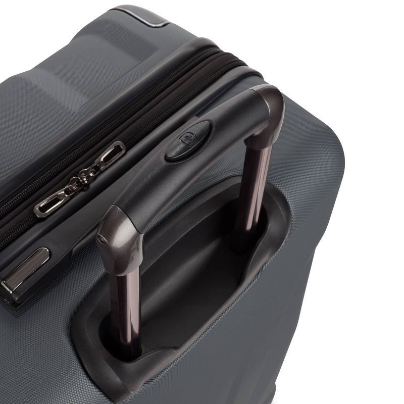 slide 6 of 12, SWISSGEAR Cascade Hardside Medium Checked Suitcase - Dark Gray, 1 ct
