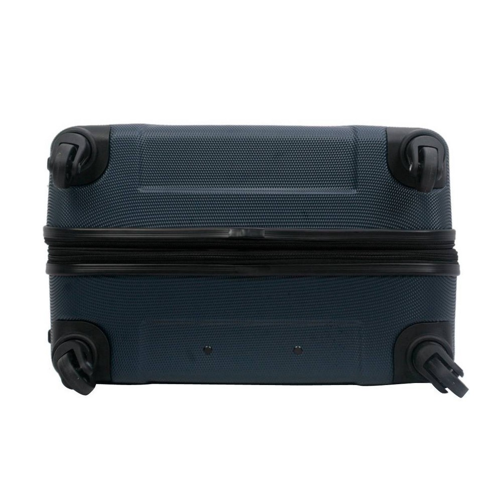 Skyline Hardside Large Checked Spinner Suitcase Navy 1 ct Shipt