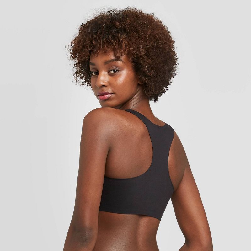 slide 2 of 2, Women's So Soft Unlined Racerback Bralette - Auden™ Black M, 1 ct