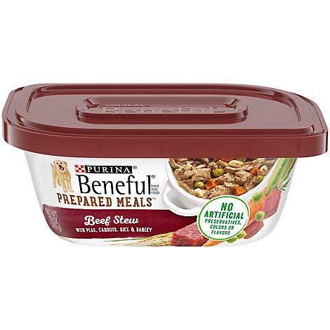 slide 1 of 1, Beneful Prepared Meals Beef Stew Wet Dog Food - 10 Oz, 10 oz