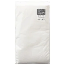Sensations 1 Ply White Ultra Blanc Napkins - 20 ea