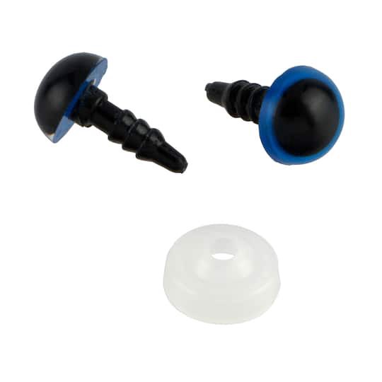 slide 1 of 2, 9mm Blue Craft Eyes, 6ct. By Loops & Threads, 9 mm