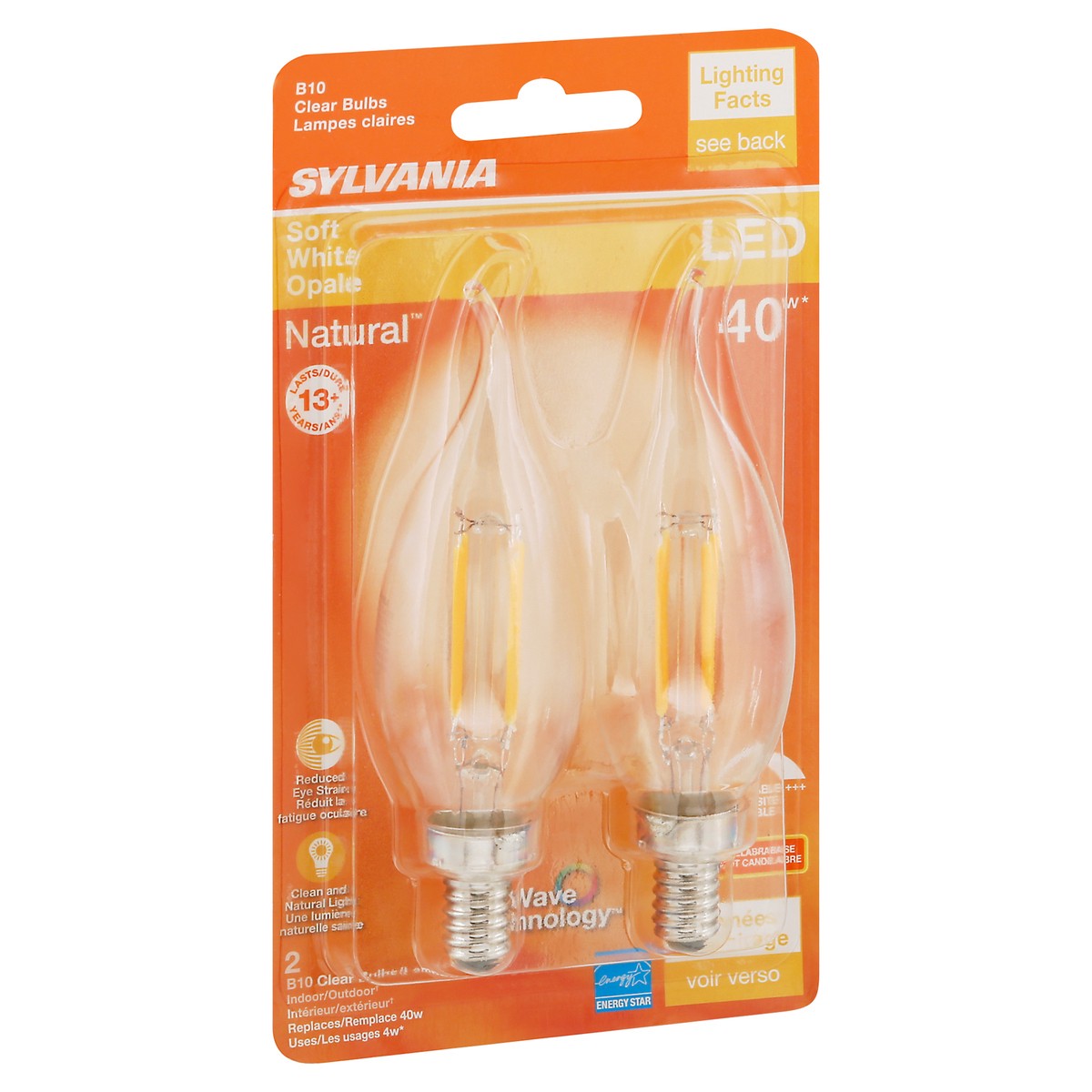 slide 6 of 9, Sylvania Natural 4 Watts Clear Soft White Opale LED Light Bulbs 2 ea, 2 ct