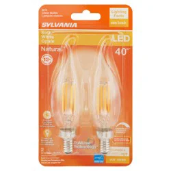 Sylvania Natural 4 Watts Clear Soft White Opale LED Light Bulbs 2 ea