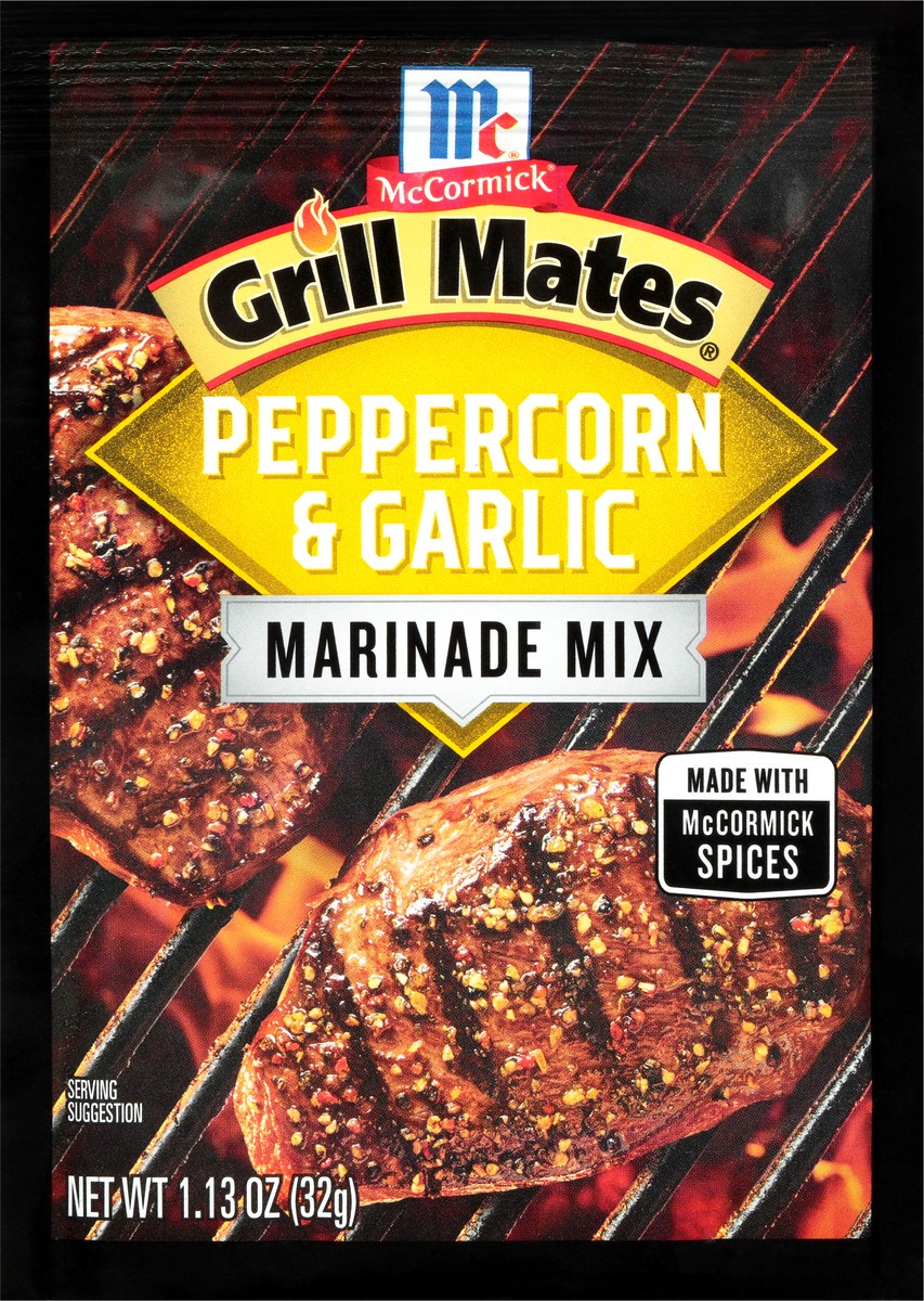 slide 8 of 8, McCormick Grill Mates Peppercorn & Garlic Marinade Mix 1.13 oz. Packet, 1.13 oz