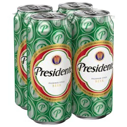 Presidente Pilsener Style Beer, 4-16 fl. oz. Cans