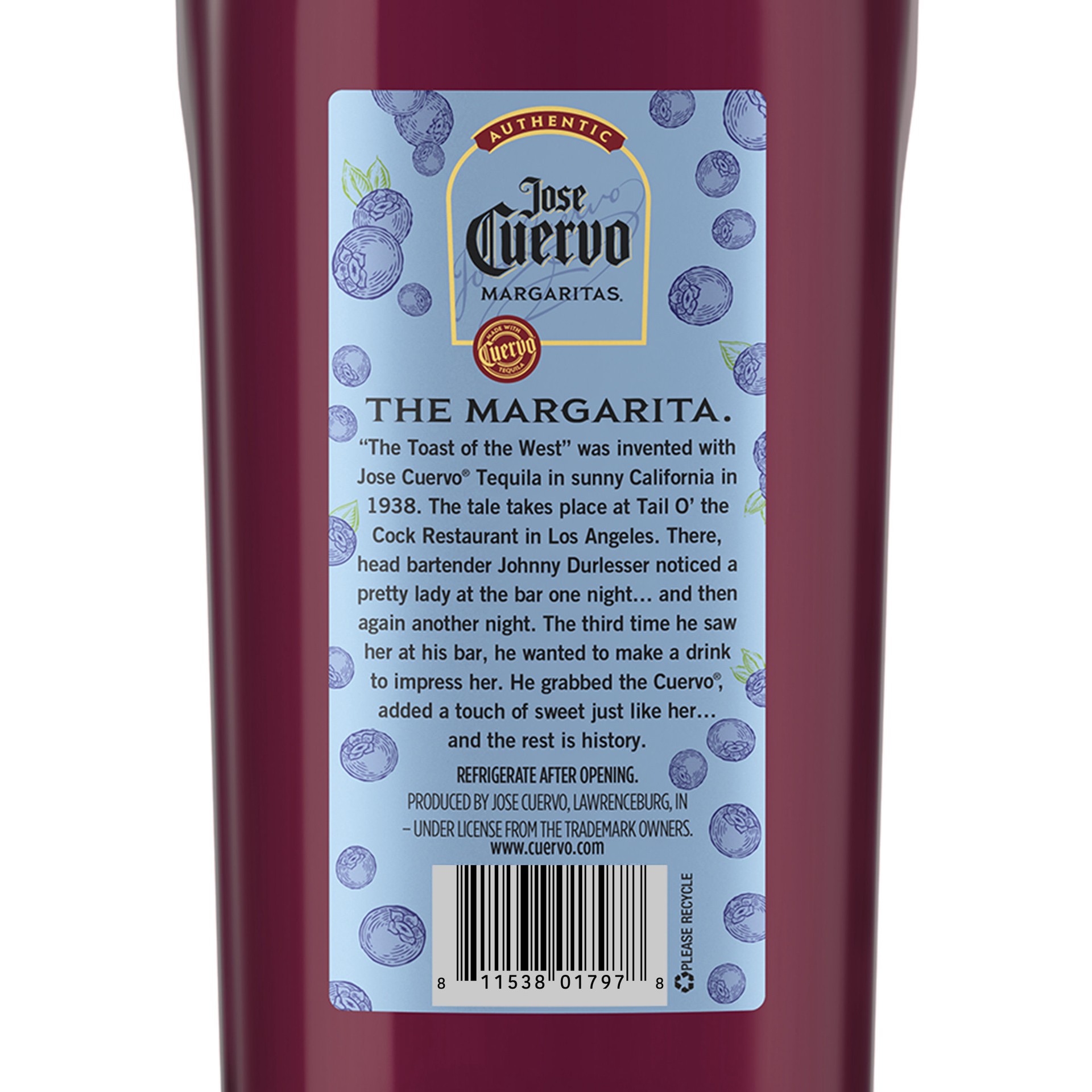 slide 5 of 5, Jose Cuervo Authentic Margarita Berry Punch Ready to Drink Cocktail - 1.75 L, 1.75 liter