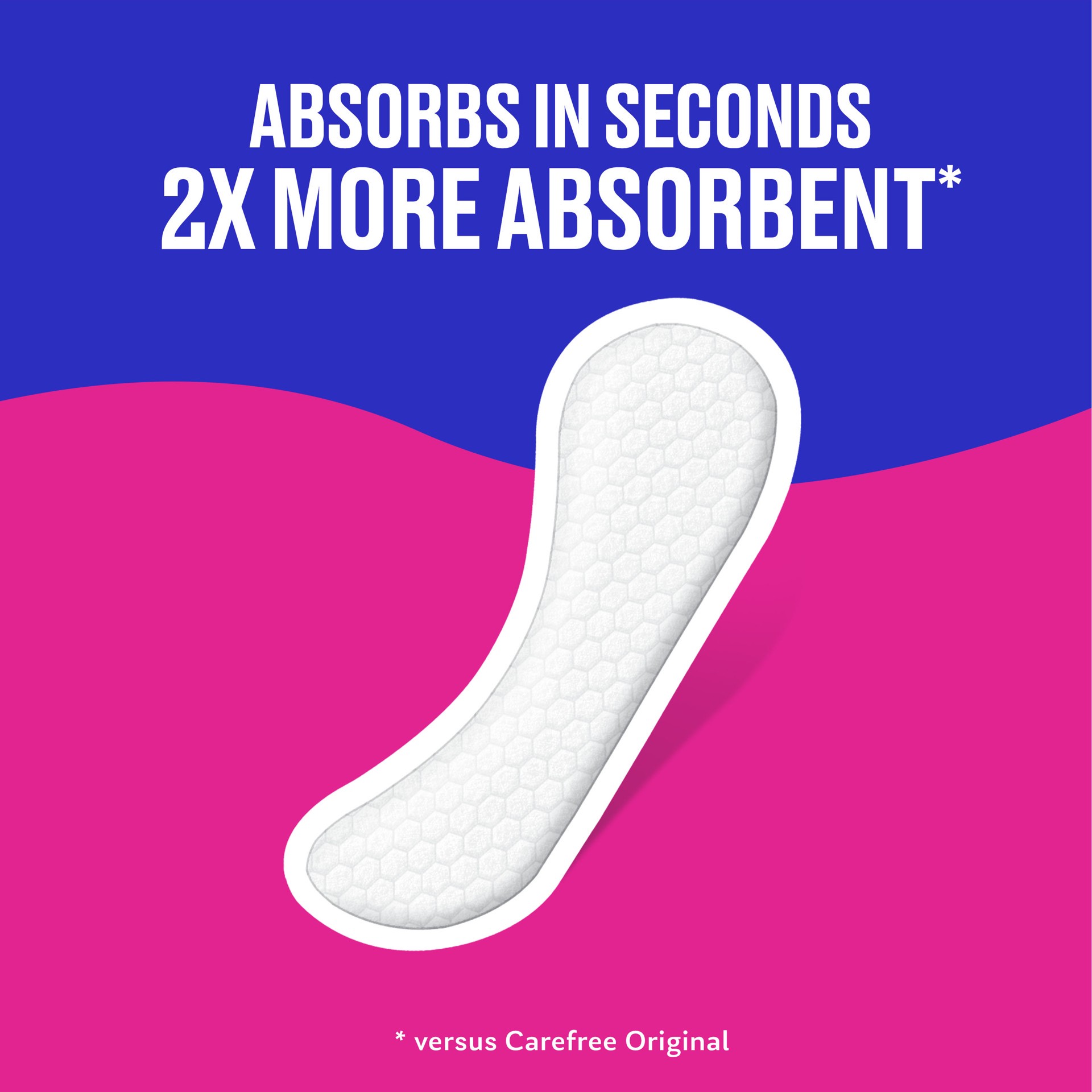 slide 6 of 9, Carefree Thin Wrapped Panty Liners Unscented, 60 ct