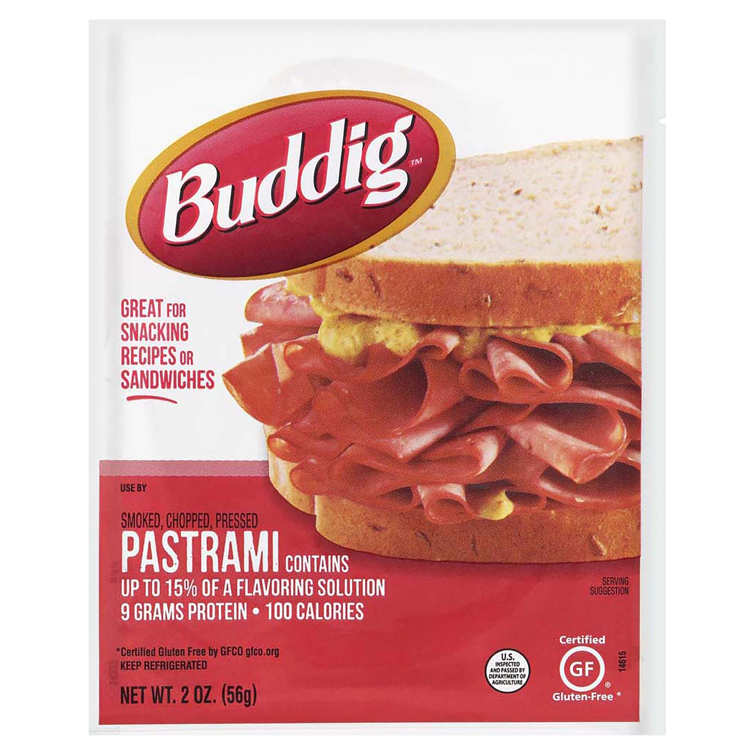 slide 1 of 2, Buddig Pastrami 2 oz, 2 oz