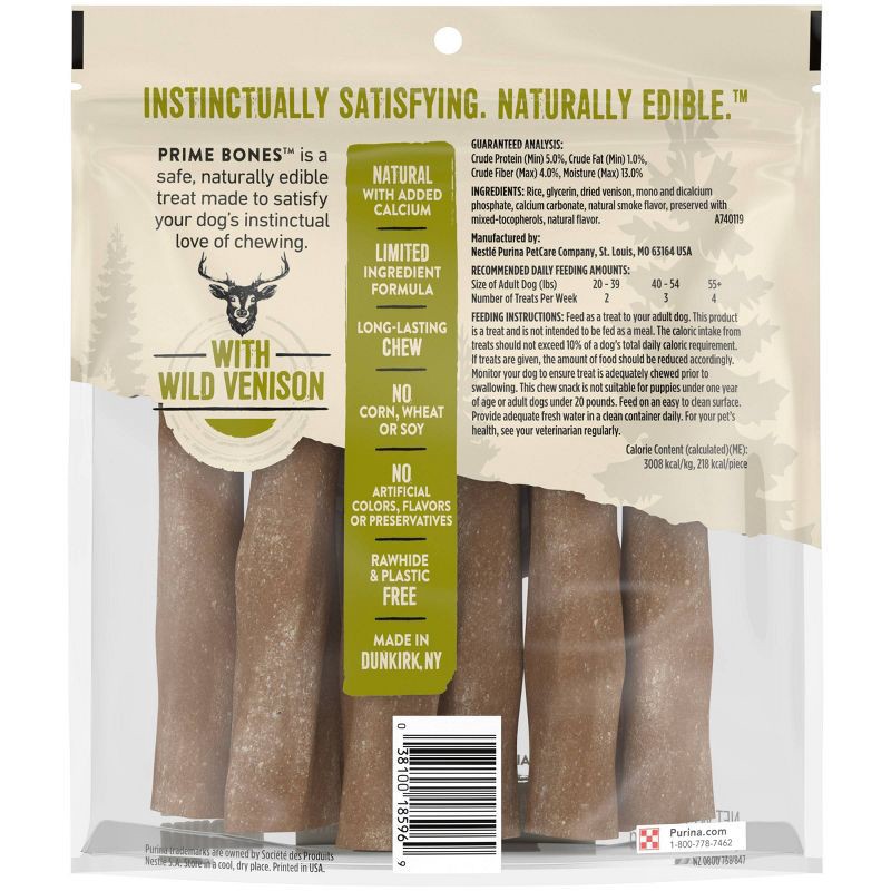 slide 2 of 6, Prime Bones Antler Venison Chewy Dog Treat - 21.8oz - M, 21.8 oz