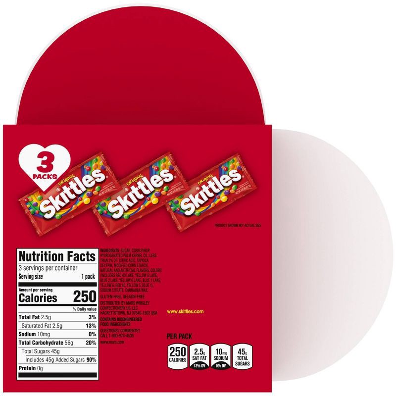 slide 5 of 9, Skittles Original Valentine's Heart Box Chewy Candy - 6.51oz, 6.51 oz