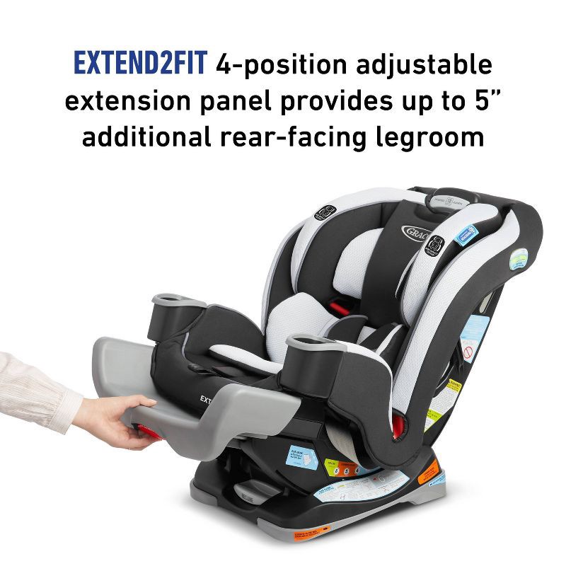 slide 4 of 8, Graco Extend2Fit 3-in-1 Car Seat - Bay Village, 1 ct