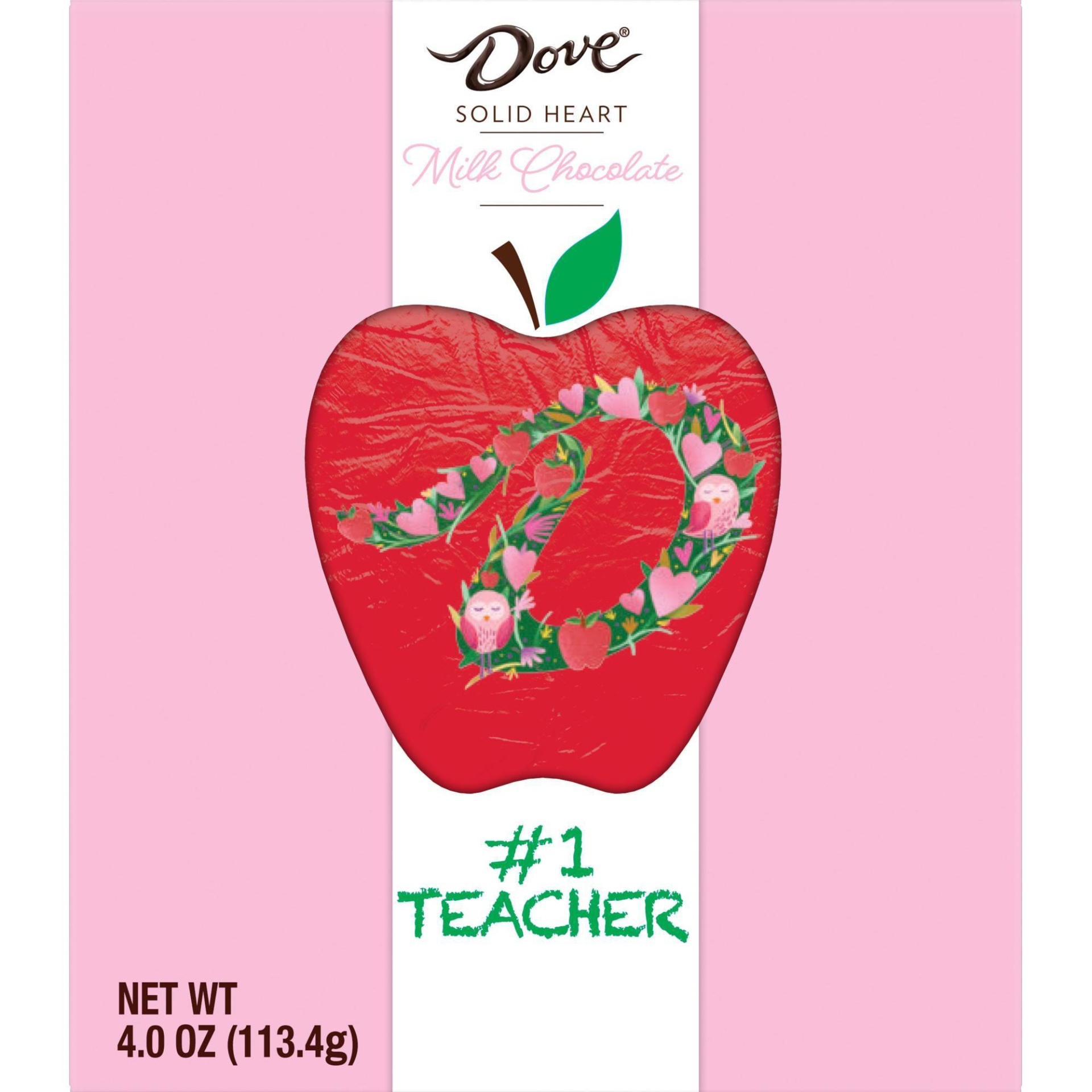 slide 1 of 7, Dove Chocolate Dove Valentine's Solid Milk Chocolate Teacher Gift, 4 oz