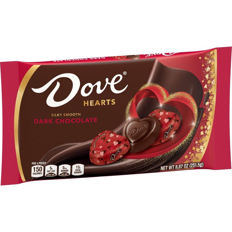 slide 2 of 9, Dove Chocolate Dove Promises Dark Chocolate Valentine's Day Candy Hearts Gift Bag - 8.87oz, 8.87 oz